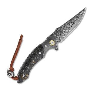 Zaviraci-nuz-Dellinger-Paiku-damaskova-ocel-VG-10-Black-+-stabilizovany-javor