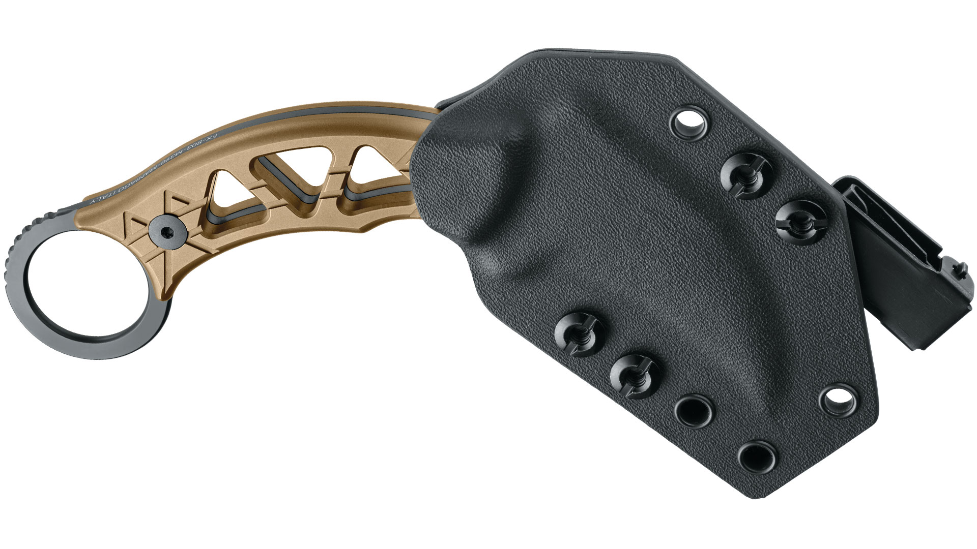 foto N��/FOX KARAMBIT MARCAIDA TRIBAL M390 FX-803TiPVD