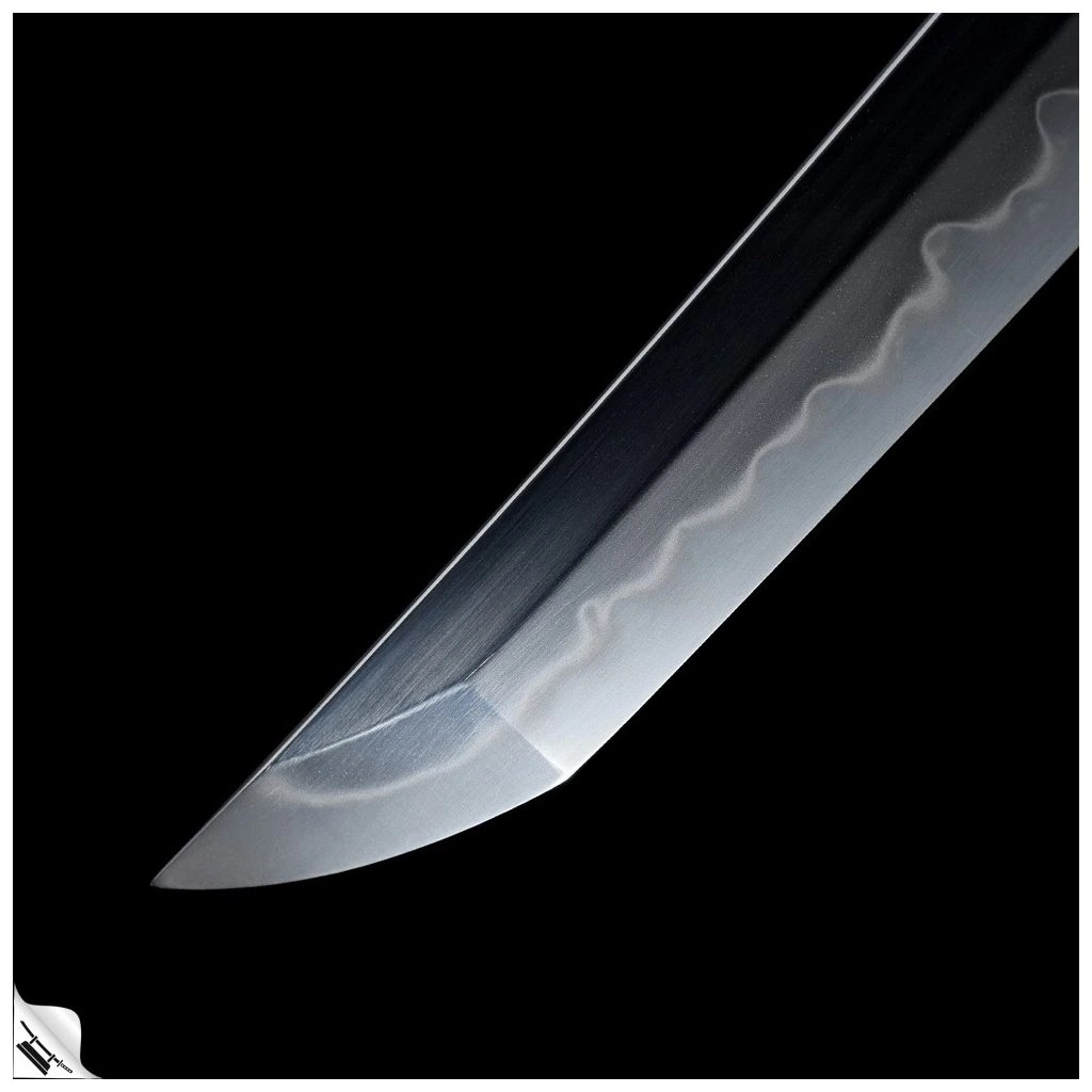 foto Japan Swords Japanese Take Shikomizue, zelen� bambus, T-10 Steel, Real Choji Hamon