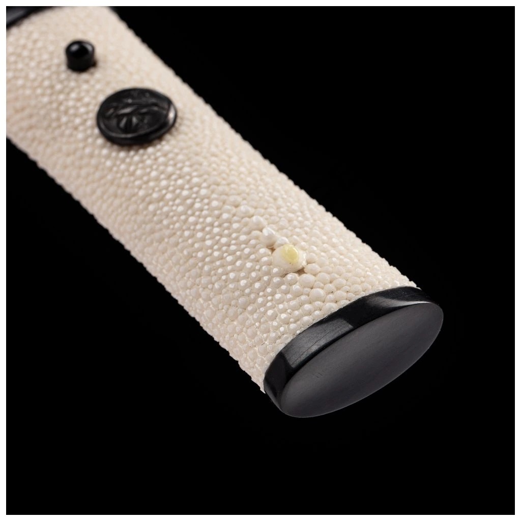 foto Japan Swords Aichi Wakizashi Tamahagane Flower Horimono s oboustrann�m hamonem Suguha